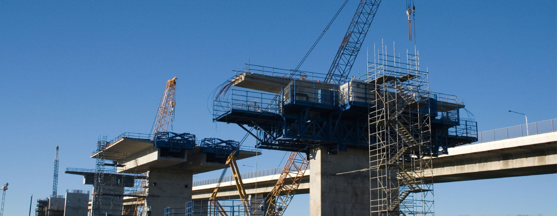 Road bridge under construction